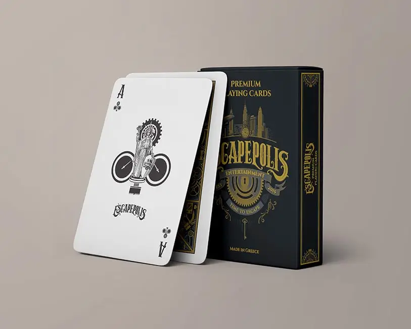 ESCAPEPOLIS PLAYING CARDS BLACK PC.001