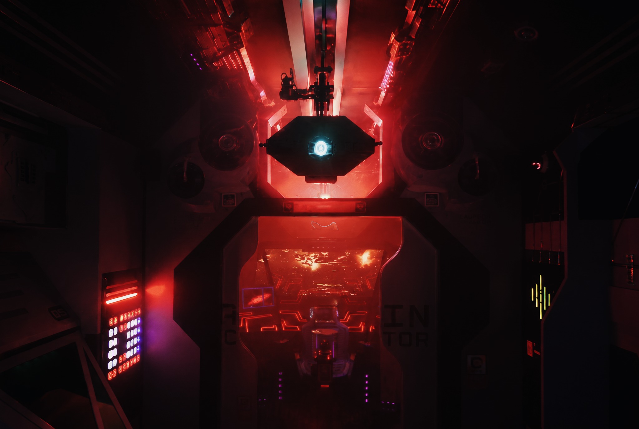 COSMOS 05 immersive spaceship interior with ERIK robot